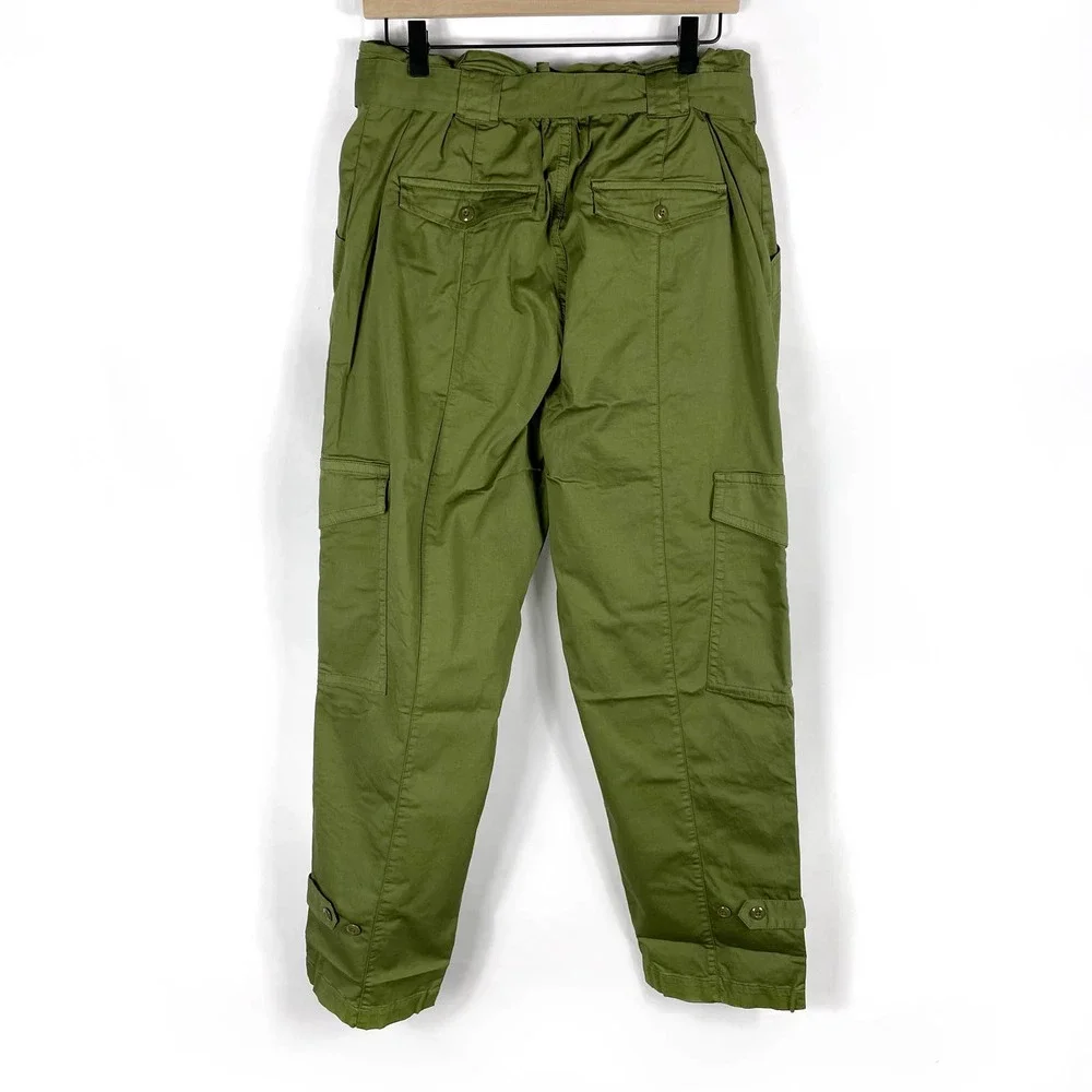 SOLD-NEW Alex Mill Washed Expedition Pant in Army Olive Green Cropped Sz 10 - Picture 8 of 10